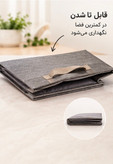 باکس نظم دهنده پارچه برزنتی دسته دار کوچک ابعاد ۲۰* ۳۰ *۳۸
