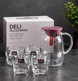 ست پارچ و لیوان شیشهای DELI GLASSWARE