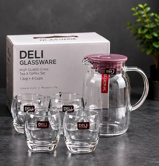 ست پارچ و لیوان شیشهای DELI GLASSWARE
